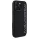 4. Karl Lagerfeld HC 3D Rubber Elongated Glitter iPhone 16 Pro Case - Black