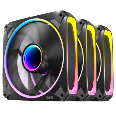 8. Antec Orbit 120 ARGB Case Fan, 12 cm, Black