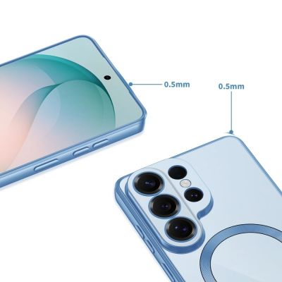 4. Tech-Protect MagFlex Case for Samsung Galaxy S26 Ultra - Transparent Blue