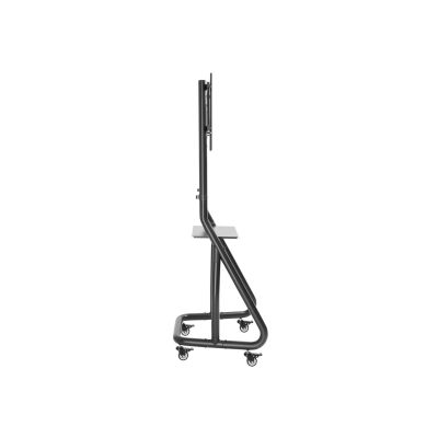 3. Flat Screen/Video Conferencing Cart - Extra Strong - Lockable - Plastic, Stainless Steel, Aluminum - Screen Size: 94-203 cm (37"-80")