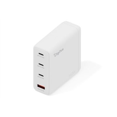 3. Digitus GaN II Wall Charger 140W | 3x USB-C, 1x USB-A | PD 3.0, QC 3.0 | White