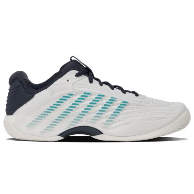 K-Swiss HYPERCOURT EXPRESS 3 BLANC DE BLANC/CARBON/BALTIC-M (04603-162-M)