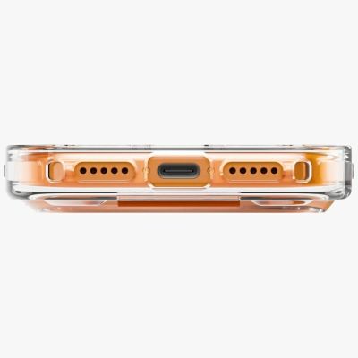 4. Uniq Heldro Air Case for iPhone 17 Pro Max Magclick Charging - Orange
