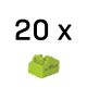 Lindy 47895 Port Blocker RJ-45 Port Blocker Green Acrylonitrile Butadiene Styrene Copolymer (ABS) 20 pcs.