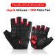 6. Rockbros S169BR M cycling gloves with gel inserts - black and red