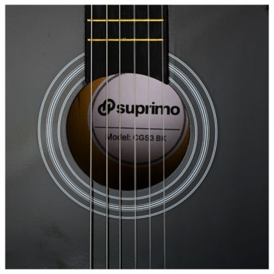 2. SUPRIMO CGS3 BK - 4/4 classical guitar, black