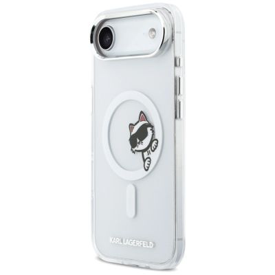 2. Karl Lagerfeld IML Peekaboo MagSafe Case for iPhone Air - Clear