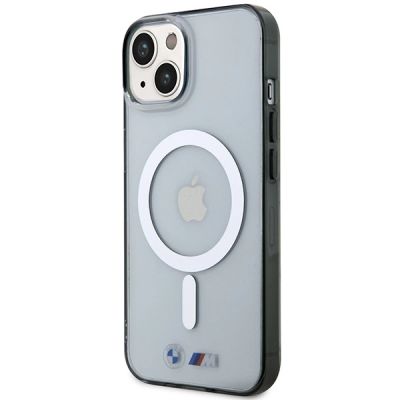 2. BMW BMHMP14SHCRS iPhone 14 6.1" case transparent hardcase Silver Ring MagSafe