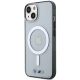 2. BMW BMHMP14SHCRS iPhone 14 6.1" case transparent hardcase Silver Ring MagSafe