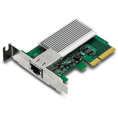 7. Trendnet TEG-10GECTX Network Card, Internal, Wired, PCI Express, Ethernet, 10000 Mbit/s, Green, Gray