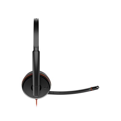 165. POLY Blackwire 3225 USB-C Stereo Headset + 3.5mm Plug + USB-C/A Adapter (Multi-Pack)
