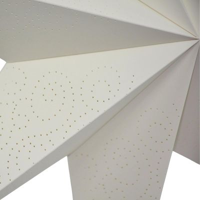 6. DECORATIVE HANGING PAPER STAR 45CM WHITE