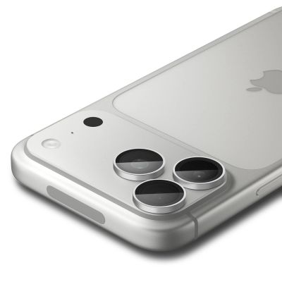 2. Spigen Optik Pro GLAS.TR EZ FIT 2-Pack Tempered Glass Camera Screen Protector for iPhone 18 Pro / 18 Pro Max - Silver