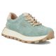Leather platform sneakers in green Filippo DP7498