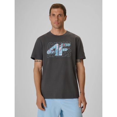 Men's regular printed T-shirt 4F 4FRSS26TTSHM4295-22S