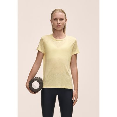 2. Casall Soft Texture Tee Yellow Women's T-Shirt