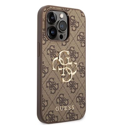 4. Guess GUHCP15L4GMGBR iPhone 15 Pro 6.1" brown/brown hardcase 4G Big Metal Logo