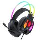 2. Wozinsky WSG-1118 Wired Gaming Headphones with Microphone and RGB Backlight - Black