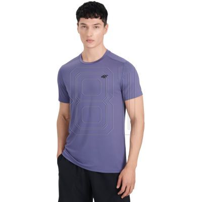 Men's T-shirt 4F FNK M1521 blue 4FWAW25TFTSM1521 33S