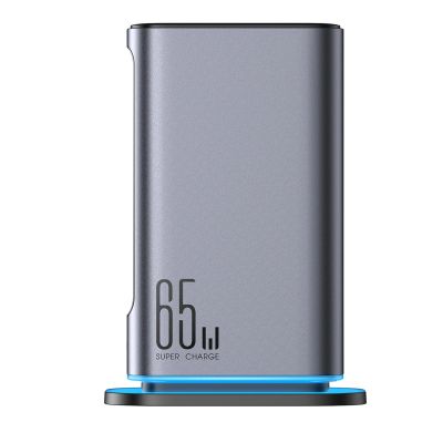 2. Joyroom JR-TCM02 Multiport GaN Charger 65W EU 4x USB-C 2x USB-A - Dark Gray