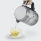 4. SEVERIN ELECTRIC KETTLE GLASS AND STEEL, 1.7L, CONCEALED HEATER, STRIX CONTROLLER, CABLE RECESS, WATER INDICATOR, 2200W WK3420