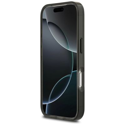 5. BMW M IML Metal Buttons Tricolor Lines MagSafe Case for iPhone 17 Pro Max - Black