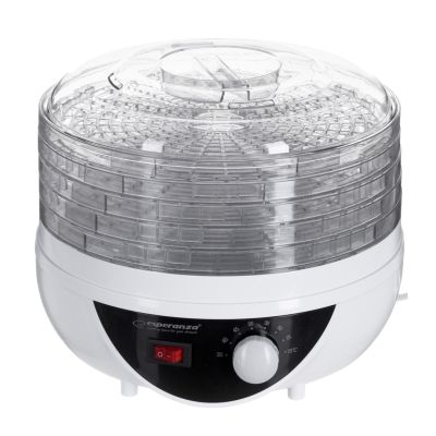 6. Esperanza Chanterelle EKD002 mushroom, vegetable and fruit dehydrator (250W; white)