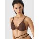 2. Women's swimsuit bikini top 4F 4FWSS24UBKTF041-81S Brown