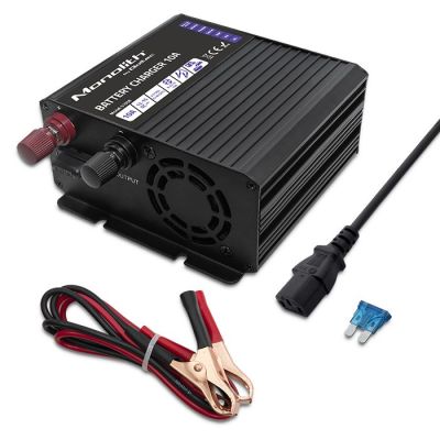 2. Qoltec Monolith Intelligent Charger for LiFePO4 AGM GEL SLA 10A 12V Batteries