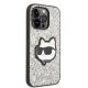 4. Karl Lagerfeld KLHCP14XG2CPS iPhone 14 Pro Max 6.7" silver/silver hardcase Glitter Choupette Patch
