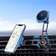 5. Wozinsky WCT5-6S2Y Car Holder with Qi/MagSafe 15W Wireless Charger and Air Vent Fan - Black