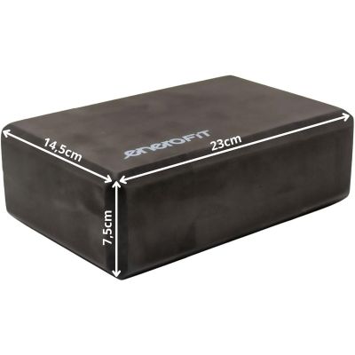 12. BLOCK CUBE FOR EXERCISE YOGA PILATES FITNESS BLACK ENERO FIT