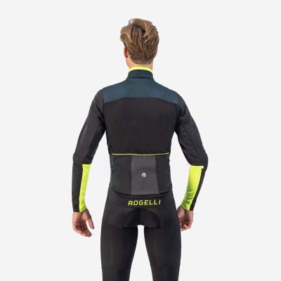 4. Rogelli winter jacket CADENCE blue-black-fluorescent M