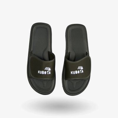 6. Kubota Velcro flip-flops khaki K0000-100-005-19-1