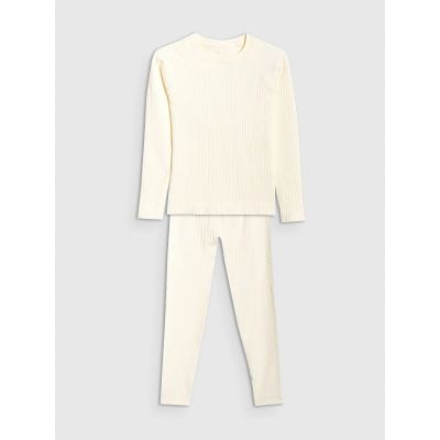 8. Girls' seamless thermal underwear set 4F 4FJRAW25USEAF264-11S