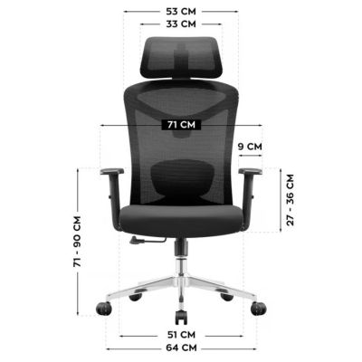10. Manager 2.6 Black Swivel Chair