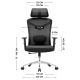 10. Manager 2.6 Black Swivel Chair