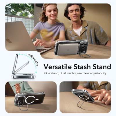 7. ESR Classic Hybrid Kickstand MagSafe Case for iPhone 17 Pro - Clear