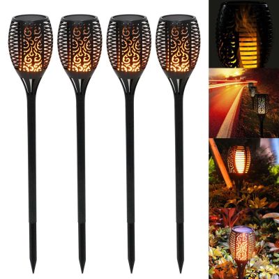 8. SOLAR TORCH LAMP DANCING FLAMES 10X10X79CM 36 LED
