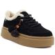 5. Black Kobbo 79665 leather insulated platform shoes