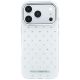 3. Karl Lagerfeld IML Rhinestones Allover and Electroplated Logo Case for iPhone 17 Pro / 18 Pro - White