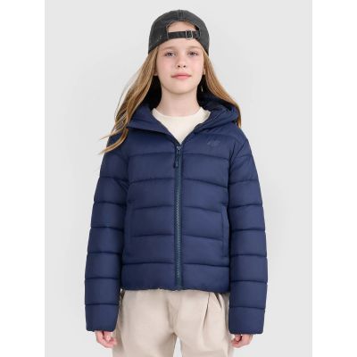 9. Children's down jacket with synthetic filling, unisex, 4F 4FJRAW25TDJAU0804-31S