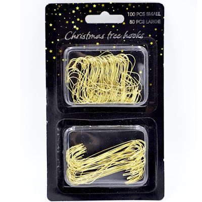 4. METAL HOOKS FOR BALLS 150 PCS GOLD