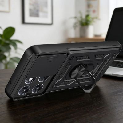6. Tech-Protect CamShield Pro Case for Motorola Moto G67 / G77 - Black
