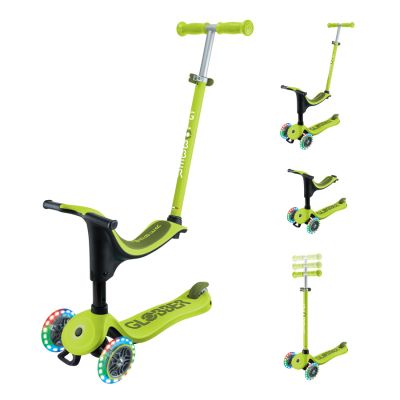 Three-wheeled scooter with a ride-on seat GO•UP SPORTY LIGHTS (452-606-4 S)