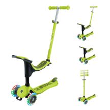 Three-wheeled scooter with a ride-on seat GO•UP SPORTY LIGHTS (452-606-4 S)