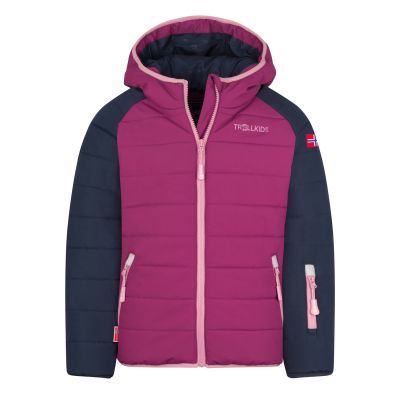 Trollkids Kids Hafjell Snow Jacket PRO with hood, waterproof, pink (514-182)