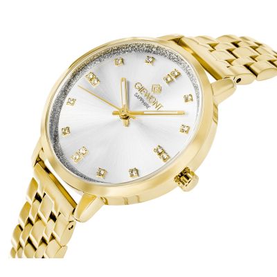 2. Giewont Sapphire Gold Silver Women's Watch GW7370-B2