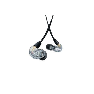3. Shure SE215DYCL+UNI-EFS - AONIC215 Single Driver In-Ear Headphones with 3.5mm Cable (Clear)
