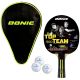 TABLE TENNIS RACKET COVER 3 BALLS SET TOP TEAM 500 POTS